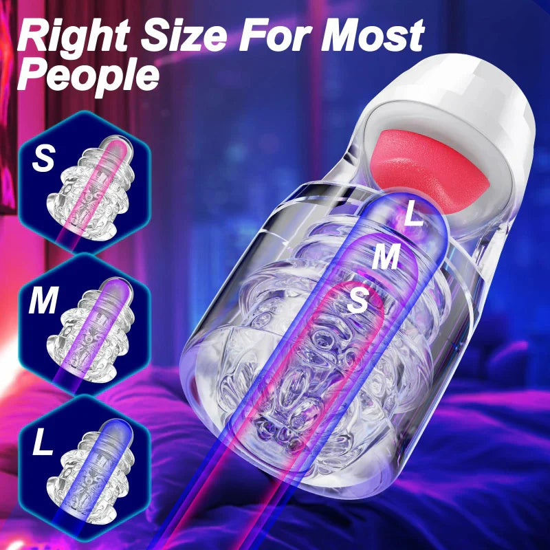 XG18 Plus - 10 Adjustable Thrusting Modes Glans Trainer Masturbator with Licking Motion