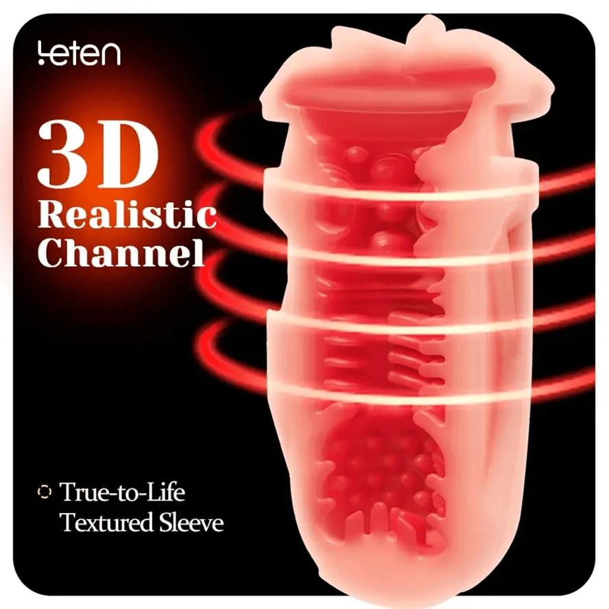 PUSSYX AutoX™ PT8 — Lifelike Warmth Thrust Heated Masturbator with 10 Thrusting Modes