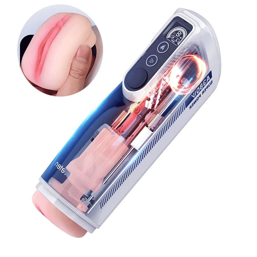 PUSSYX AutoX™ PX9 — Thrusting Male Stroker with Heating, Realistic Sleeves & Voice Control