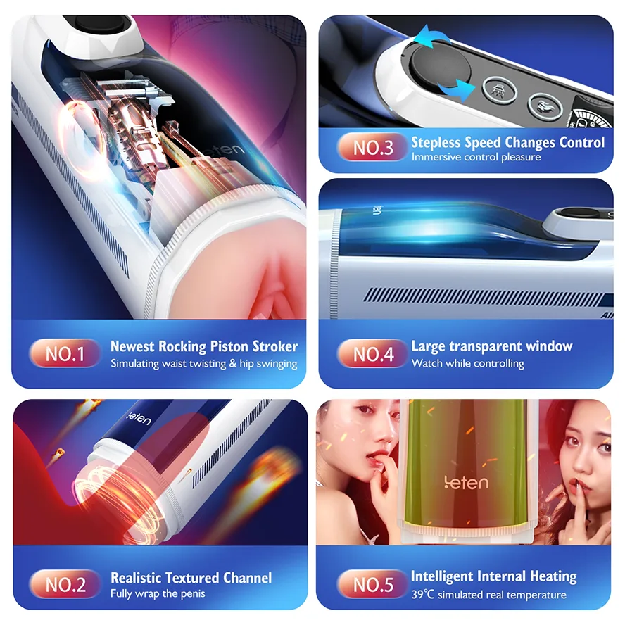 AutoX™ XT9Plus — Thrusting Male Stroker with Heating, Realistic Sleeves & Voice Control
