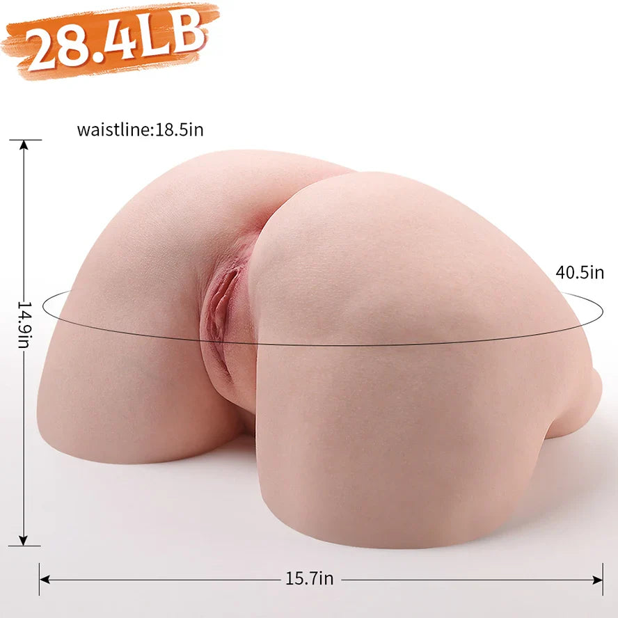 PUSSYX ButtX™ Rosie — 28 lb Doggy Flat Base Silicone Big Butt