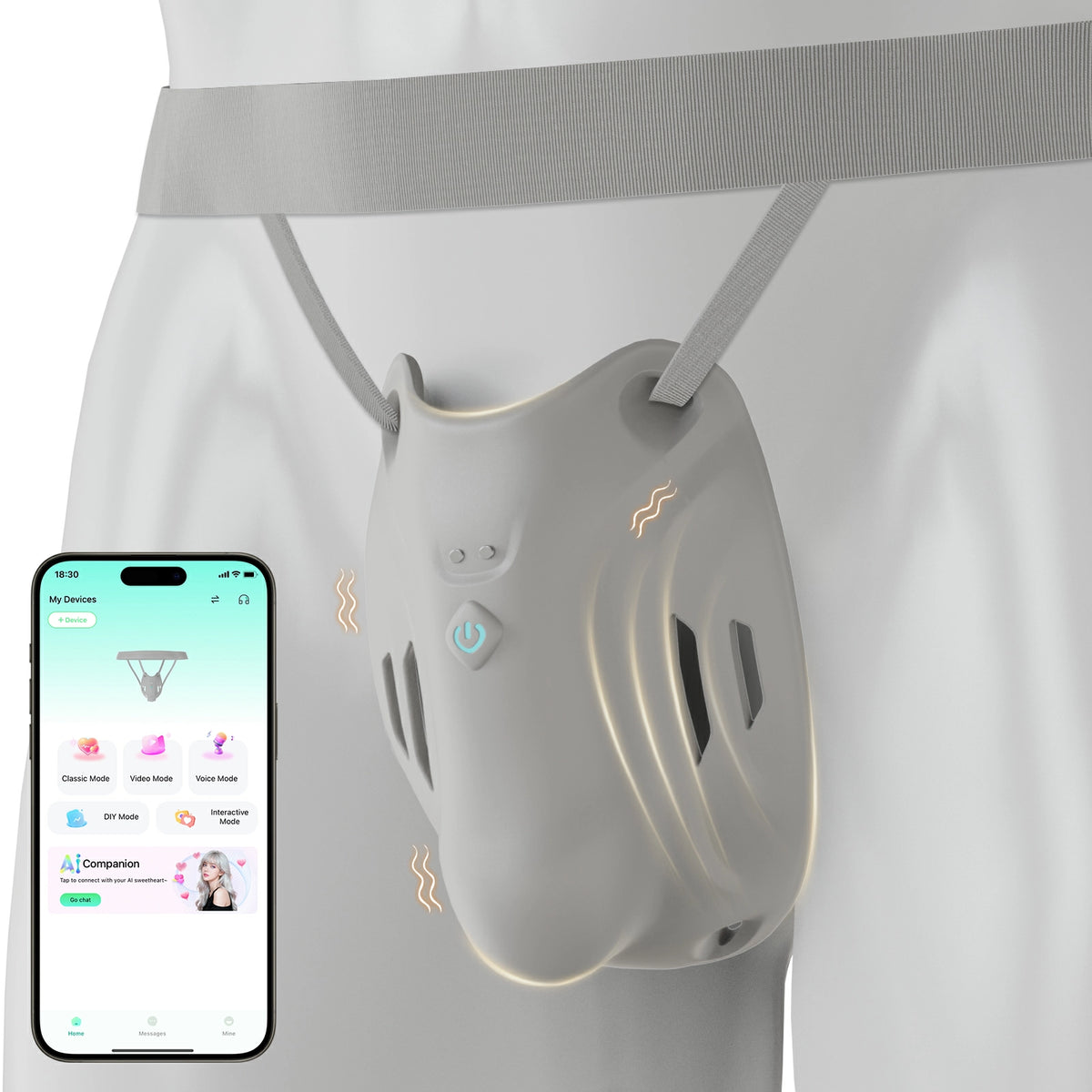 XM1: Wearable Male Vibrator with 9 Vibration Modes, Discreet & Quiet Design