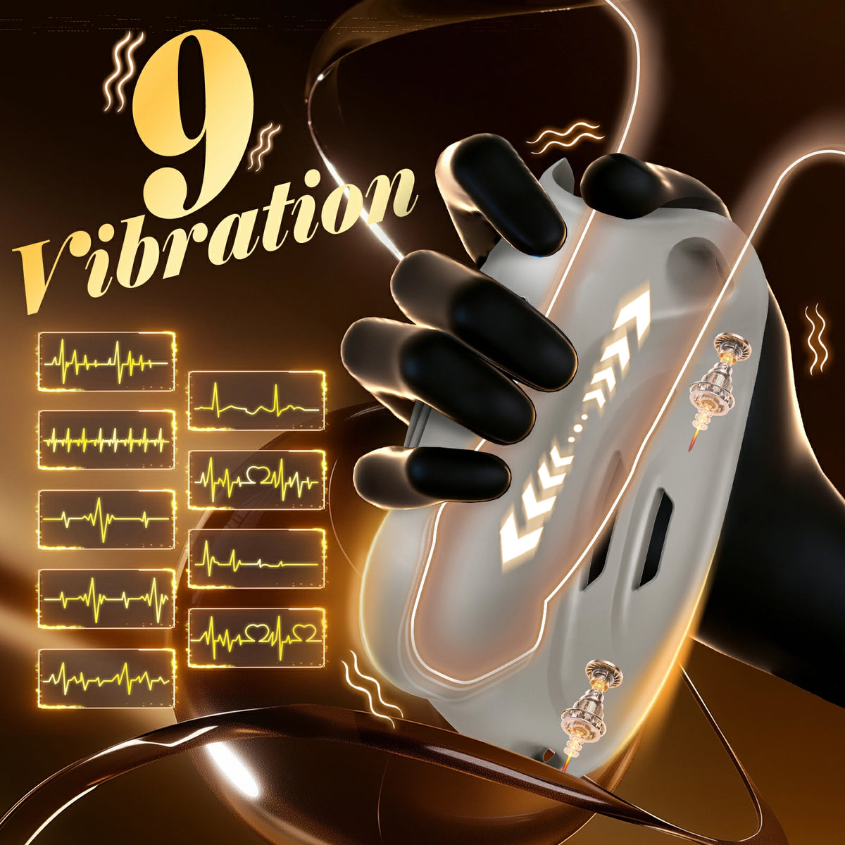XM1: Wearable Male Vibrator with 9 Vibration Modes, Discreet & Quiet Design