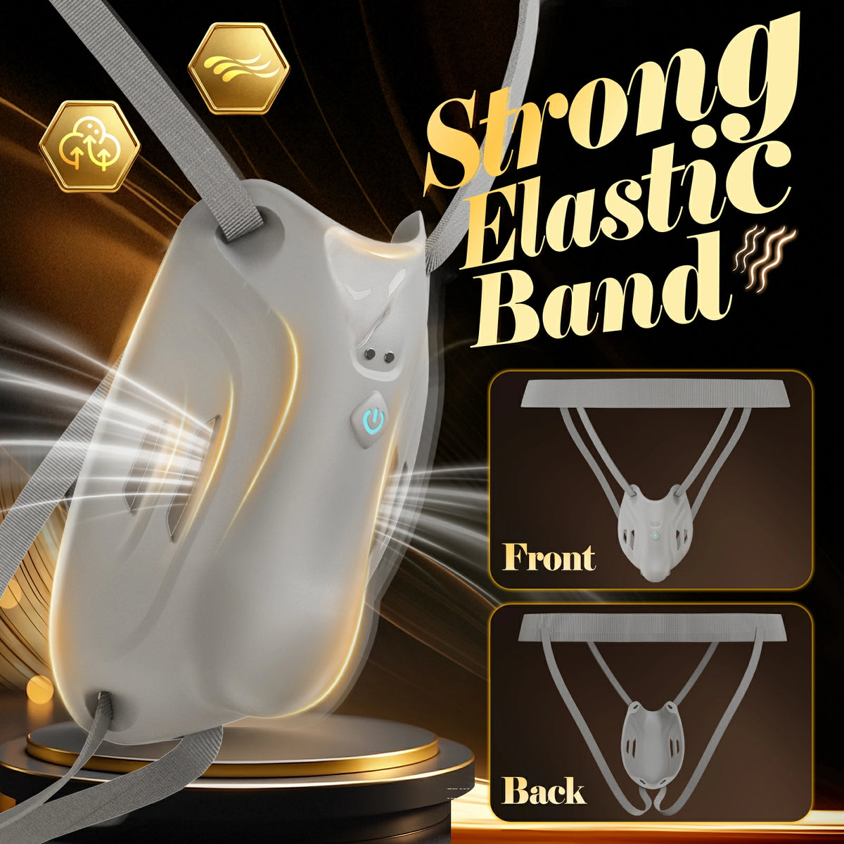 XM1: Wearable Male Vibrator with 9 Vibration Modes, Discreet & Quiet Design