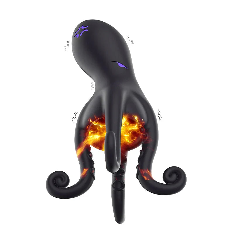 XG11 - 10 Vibration Modes Octopus Tentacle Glans Trainer Masturbator with Full-Wrap Stimulation