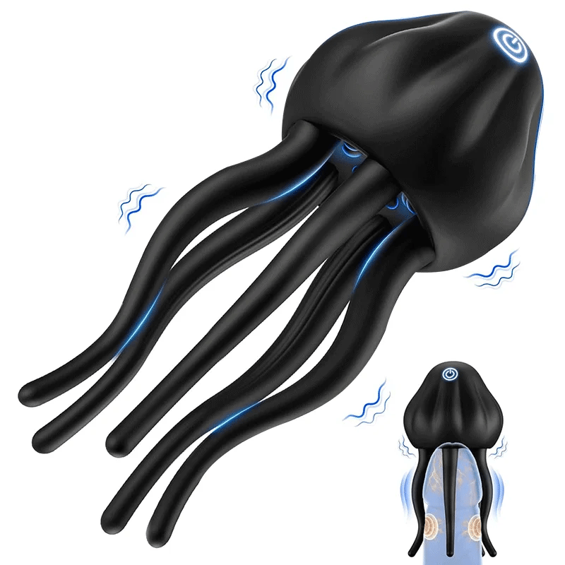 XG12 - Jellyfish-Style Glans Vibrator with 10 Vibration Modes & 360° Tentacle Stimulation