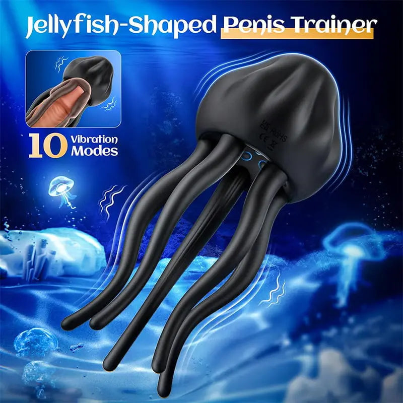 XG12 - Jellyfish-Style Glans Vibrator with 10 Vibration Modes & 360° Tentacle Stimulation