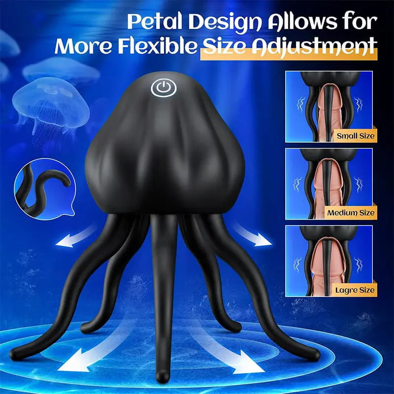 XG12 - Jellyfish-Style Glans Vibrator with 10 Vibration Modes & 360° Tentacle Stimulation