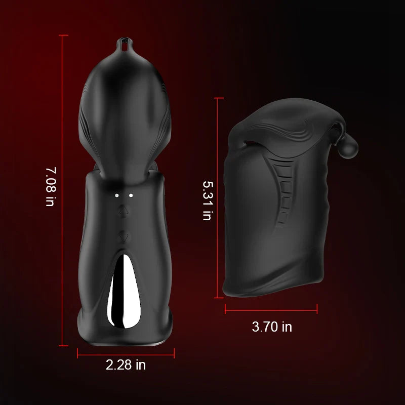 XG14 - Glans Trainer with Dual Motors, 10 Vibration Modes & Full Coverage Stimulation