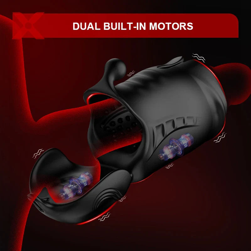 XG14 - Glans Trainer with Dual Motors, 10 Vibration Modes & Full Coverage Stimulation