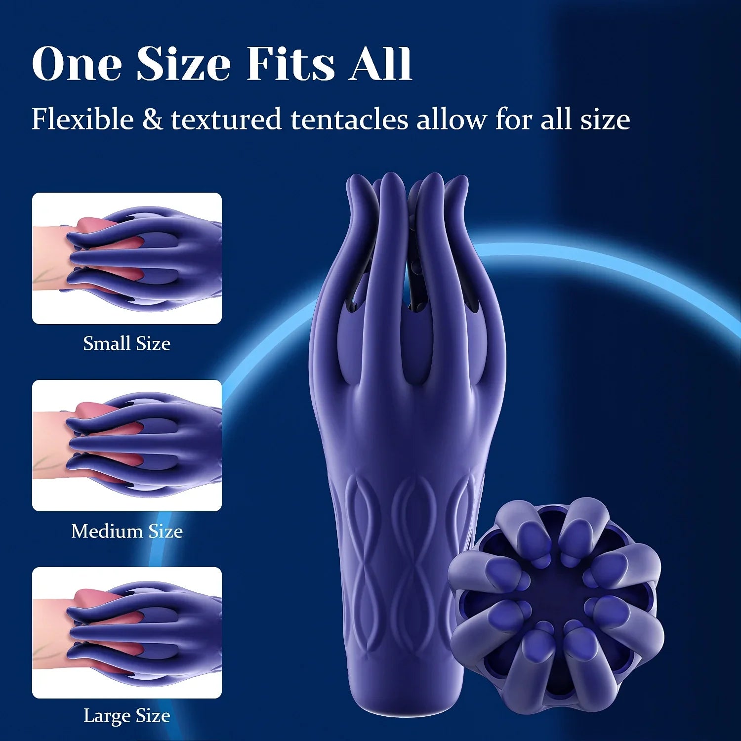 XG15 - Glans Trainer Masturbator with 10 Vibration Modes & Full-Wrap Tentacle Stimulation