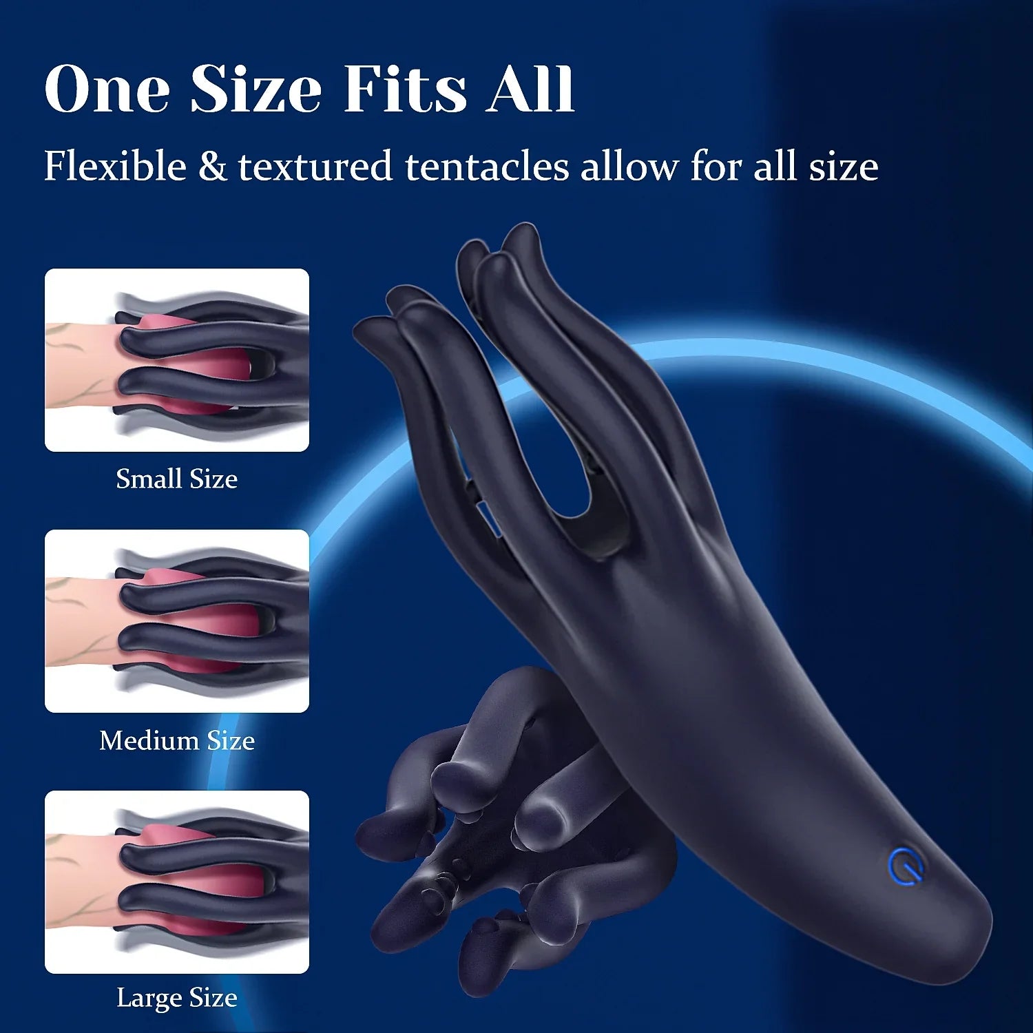 XG17 - Full-Wrap Tentacle Glans Trainer Masturbator with 10 Vibration Modes