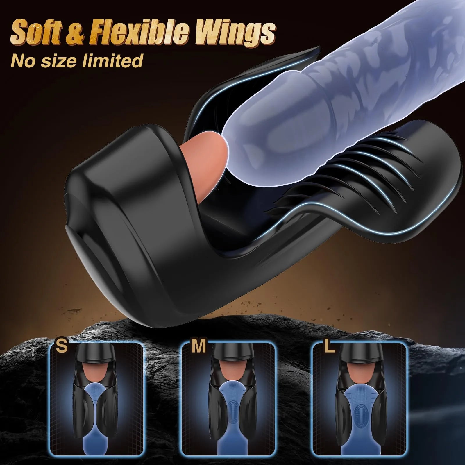 XG18 - 10 Vibration Modes Glans Trainer Masturbator with Licking, Tapping