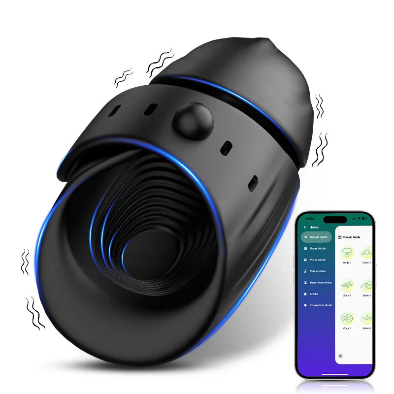 XG1 - App-Controlled Glans Trainer with Adjustable Strap, 9 Vibration Modes & Hands-Free
