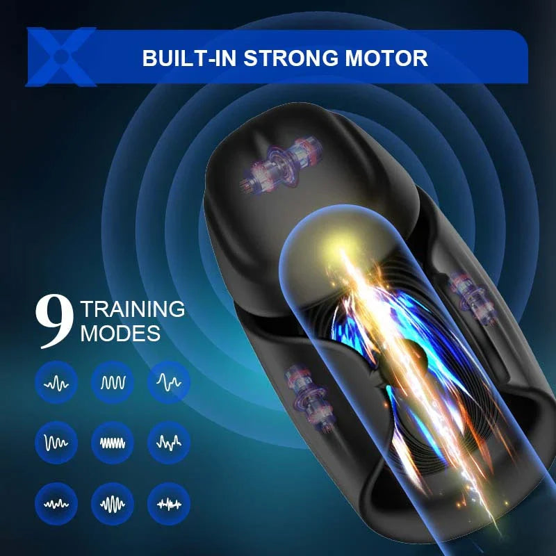 XG1 - App-Controlled Glans Trainer with Adjustable Strap, 9 Vibration Modes & Hands-Free
