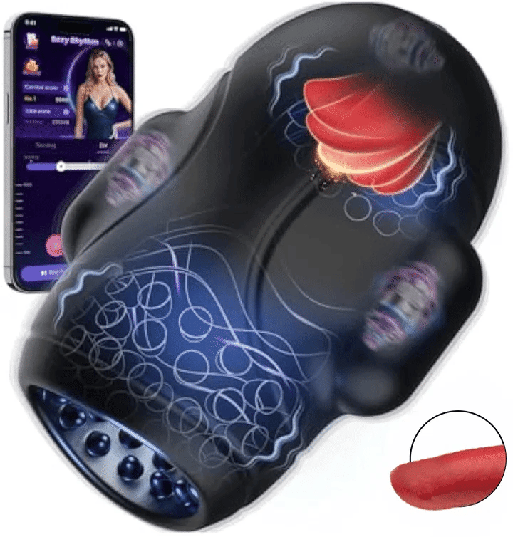 XG1 Pro - App-Controlled Vibration Glans Trainer with 360° Stimulation & Licking