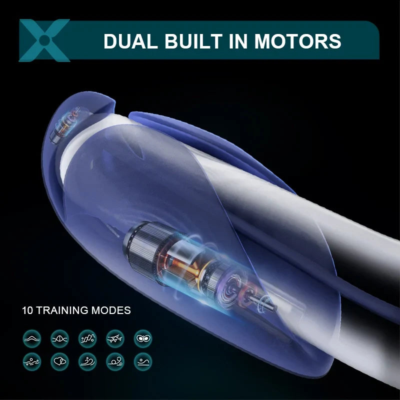XG6 - Advanced Dual Motors Glans Trainer with 10 Vibration Modes & Precision Stimulation