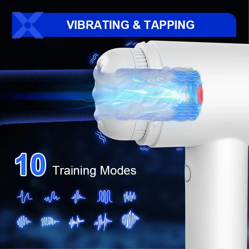 XG7 - 10 Sucking Vibrating 100% Waterproof Glans Trainer Masturbator