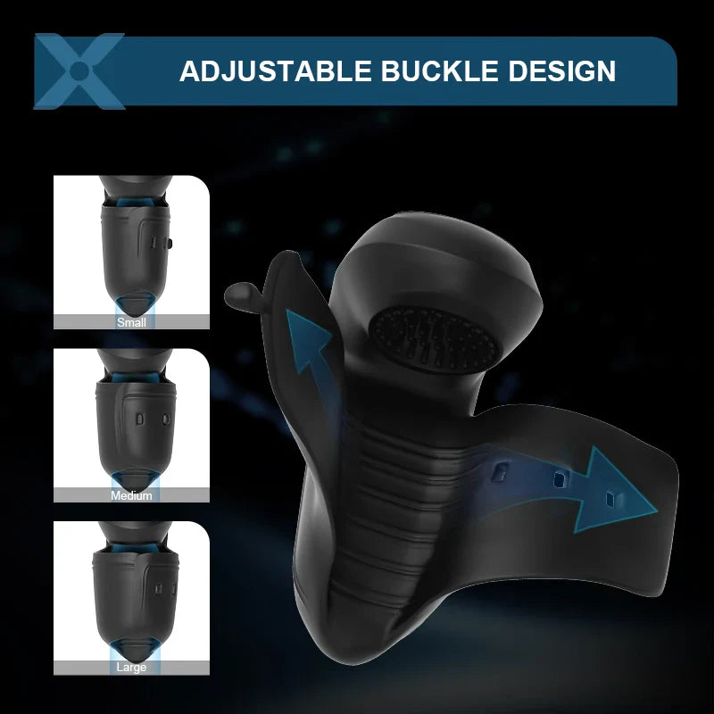 XG8 - Adjustable 10 Vibration Glans Trainer with Fold-Back Cover & Stamina Training Support