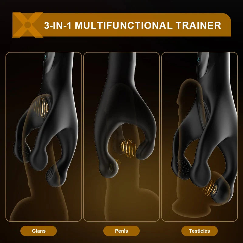 XG9 - Portable Glans Trainer Masturbator with 10 Vibration Patting Stimulation
