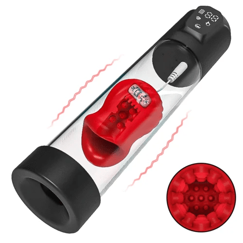 XP4Plus - Vibrating Water Penis Pump with 5 Suction Levels, LED Display & Dual Stimulation