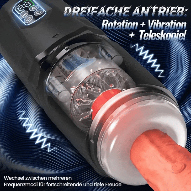 XR19 – Hands Free Masturbator Thrusting Rotating Vibrating App Interaction