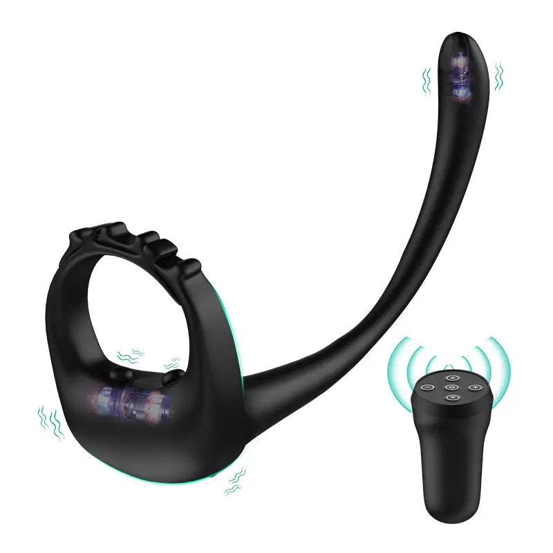 PR4 - Adjustable Vibrating Cock Ring with 10 Vibration Modes & Prostate Stimulator