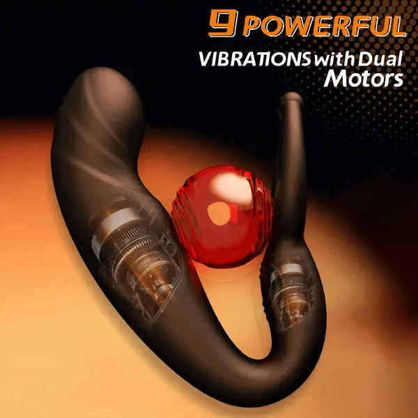 PM11 - Beaded Prostate Massager with 9 Vibration Modes & Multi-Point Stimulation