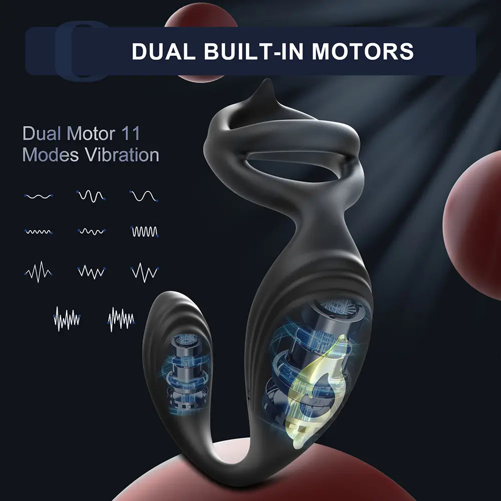 PM5 - Dual Motor Prostate Massager with Multi-Point Stimulation & Remote Control