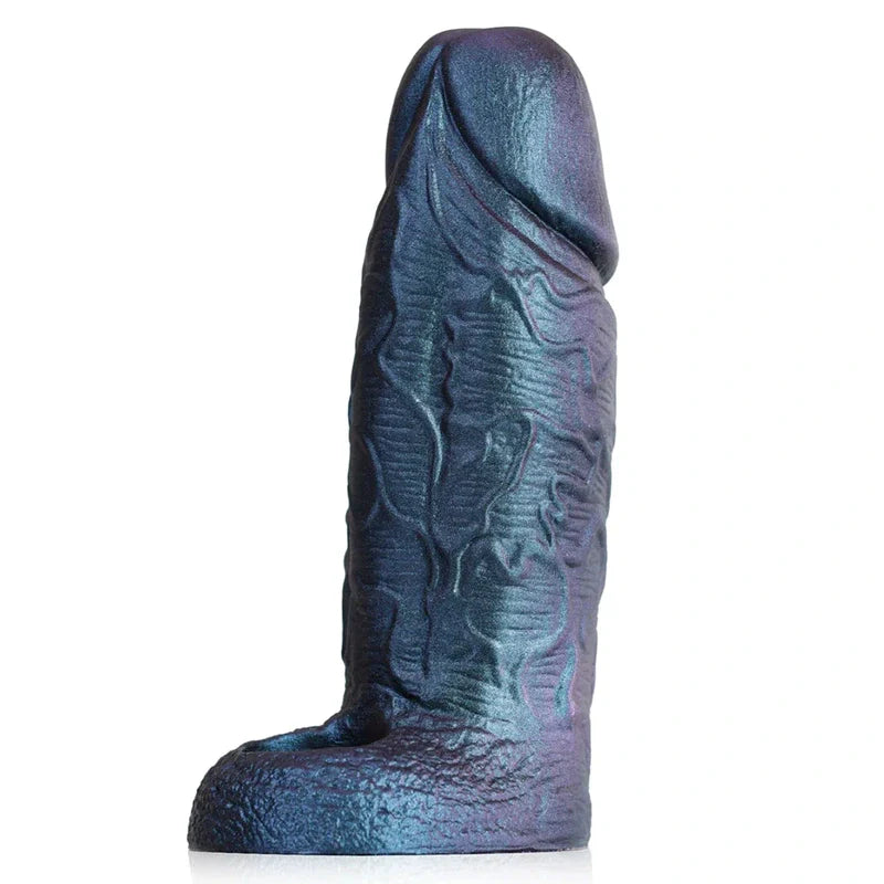 CS37 - 6.3" x 2.2" Thick Platinum Silicone Cock Sleeve