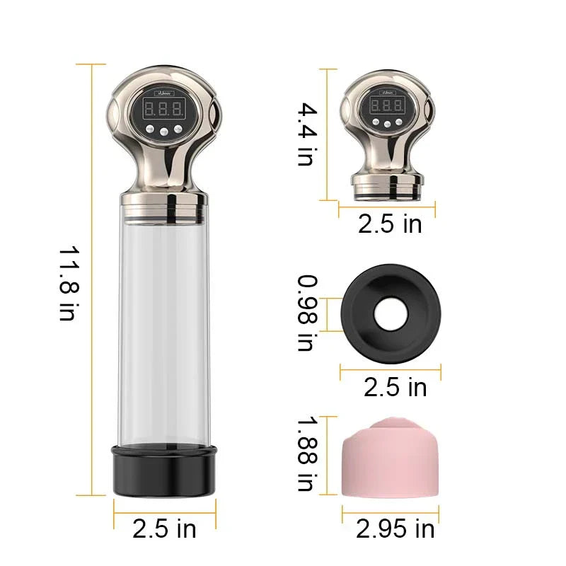 XP15 - Ultra Power Penis Pump with One-Click Release & Adjustable Pressure Control