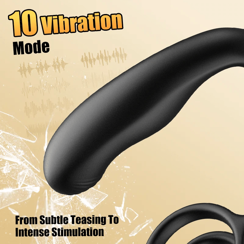 PM10 - Wearable Multi-Point Stimulation Prostate Massager with 10 Vibration & 360° Rotating Modes