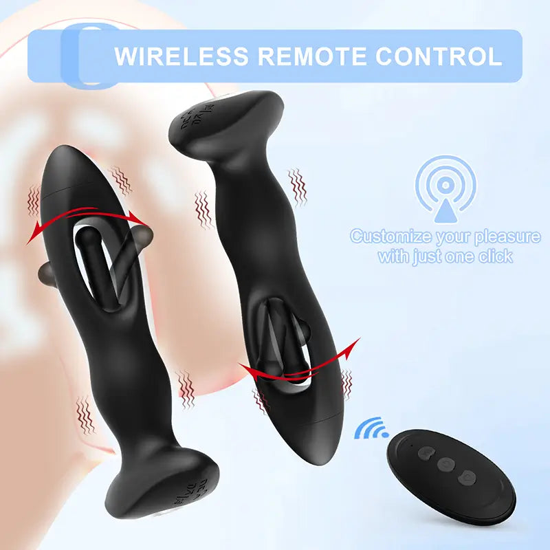 PM4 - Remote Control Prostate Massager with Vibrating & Thrusting Motion