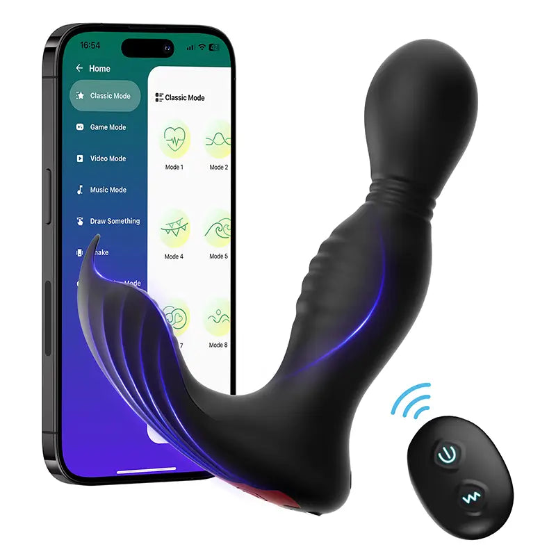 PM8 - App-Controlled Prostate Massager with Triple Motors & Multi-Mode Stimulation