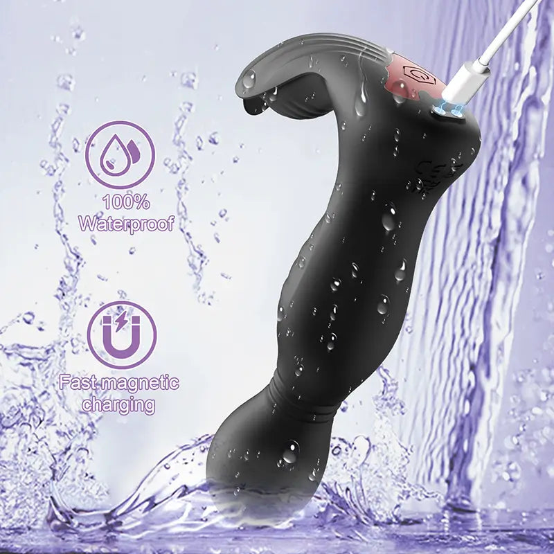 PM8 - App-Controlled Prostate Massager with Triple Motors & Multi-Mode Stimulation