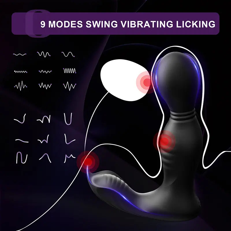 PM8 - App-Controlled Prostate Massager with Triple Motors & Multi-Mode Stimulation
