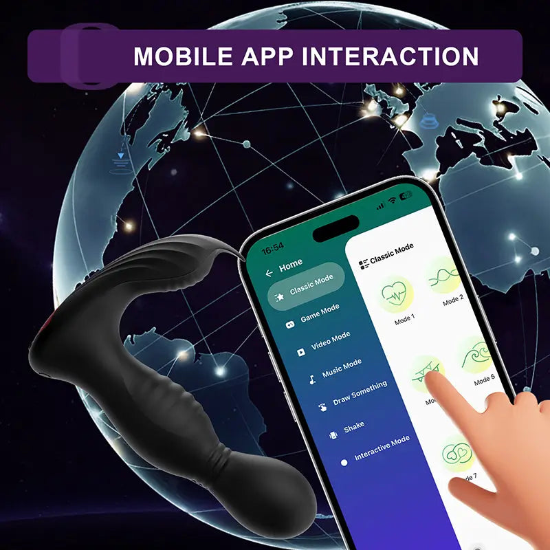 PM8 - App-Controlled Prostate Massager with Triple Motors & Multi-Mode Stimulation