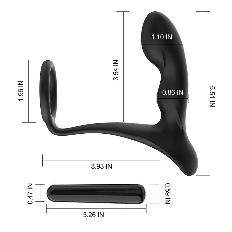 PM1 - Leten Raptor Prostate Massager with Dual Stimulation & 7 Vibration Modes