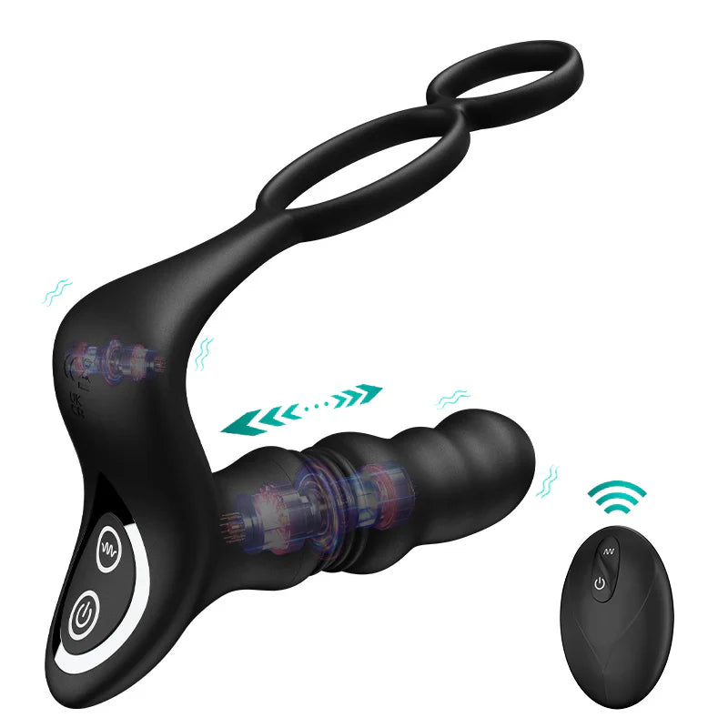 PM9 - Wearable Prostate Massager with Thrusting Motion, Vibration & Remote Control