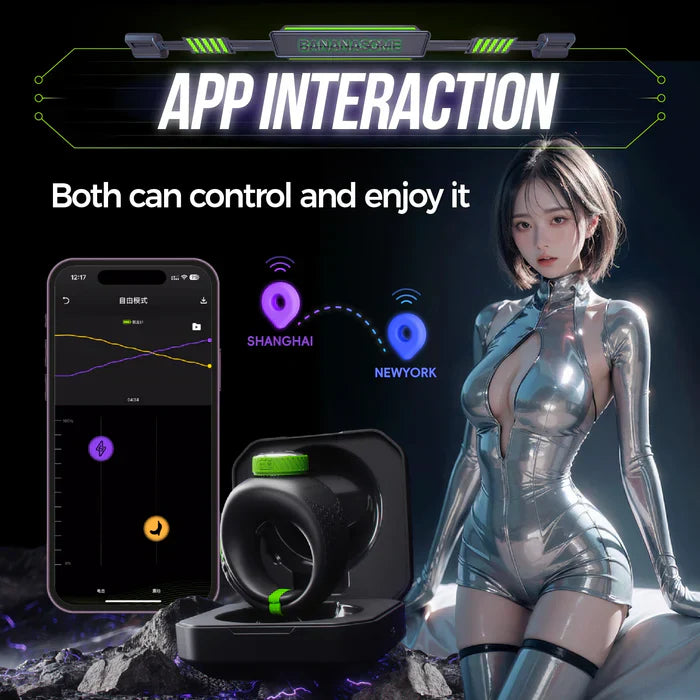 PR1 - Adjustable App-Controlled Electro & Vibrating Cock Ring with Dual Stimulation