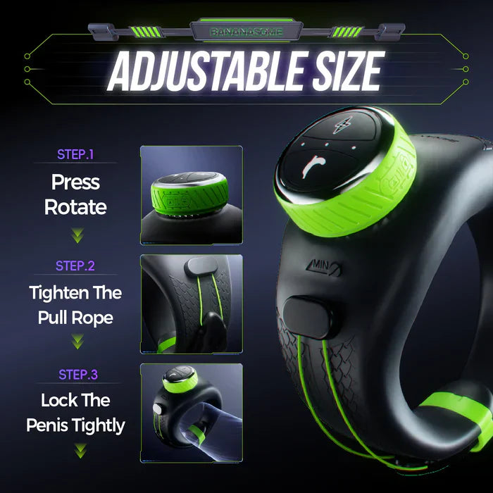 PR1 - Adjustable App-Controlled Electro & Vibrating Cock Ring with Dual Stimulation
