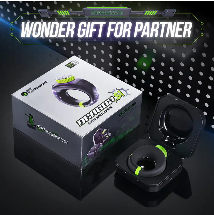 PR1 - Adjustable App-Controlled Electro & Vibrating Cock Ring with Dual Stimulation