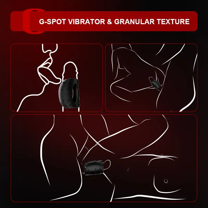 PR2 - 10 Modes Vibrating Cock Ring with Wearable