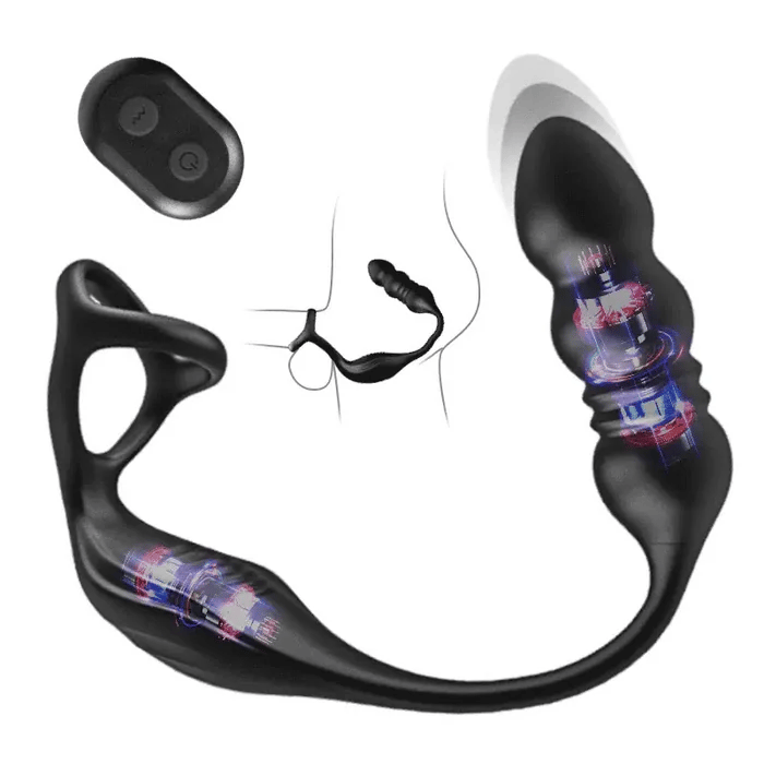 PM6 - Wearable Prostate Massager with Thrusting Motion, Dual Motors & 9 Vibration Modes