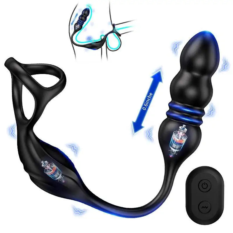 PM6 - Wearable Prostate Massager with Thrusting Motion, Dual Motors & 9 Vibration Modes